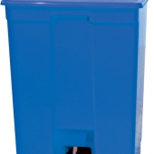 LIXEIRA 60 LITROS COM PEDAL BRANCA